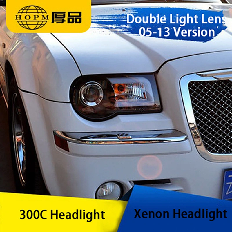 Tuning Light Modified Headlight C Shape Light-guide LED Xenon Light Headlight Assembly For 300C 05-13 Version