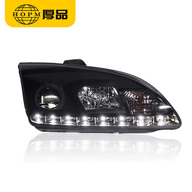 LED Tear-eyes Headlight Assembly Tuning Light Double Light Lens Modified Xenon Headlight For 2005-2007 Version