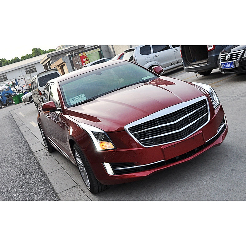 Headlight assembly low-level configuration to high configuration LED daytime running light lens tuning light for Cadillac ATS-L