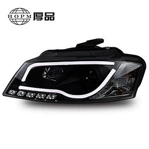 Tuning Light Daytime Guide LED Tear-eye Modified Xenon Headlight Assembly for 2008-2012 A3