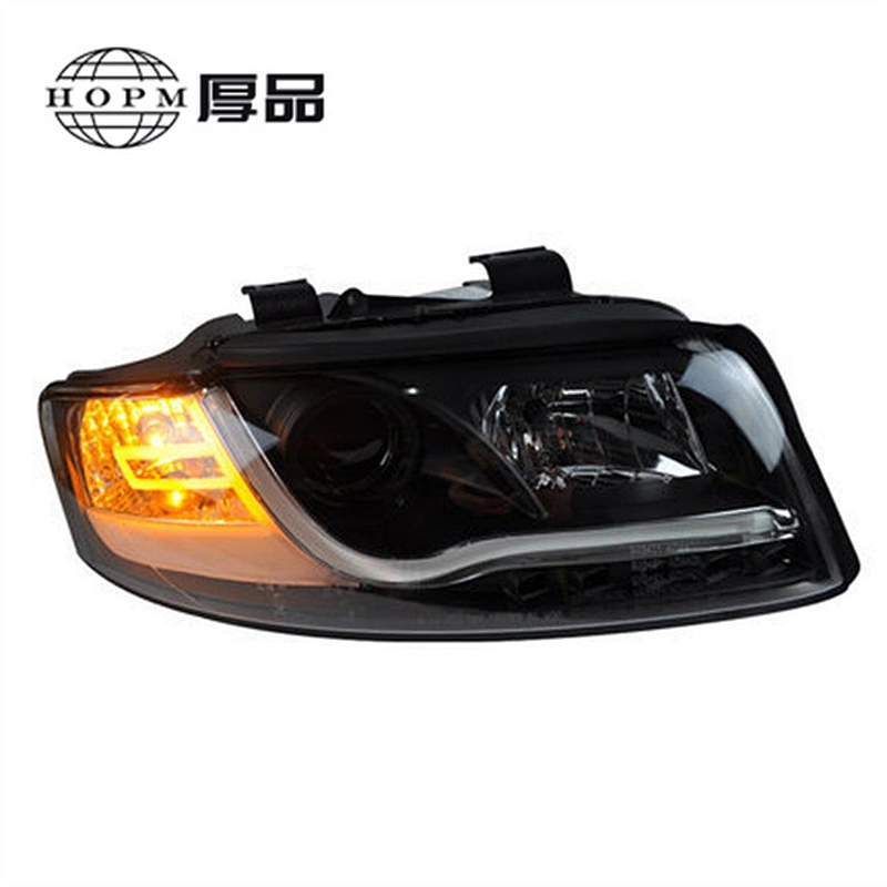 Headlight Tuning Light Lens LED Tear-eye Modified Xenon Headlight Assembly For A4 B6 2001-2004