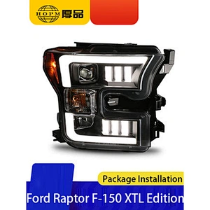 Headlight Assembly Lens Conversion Xenon LED tuning light for 15-18 models Ford Raptor F150 XTL Edition