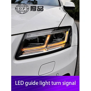 Headlight assembly retrofit LED daytime running light lens matrix high headlight tuning light for 09-18 models Audi Q5