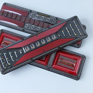 12V-24V Warning General Marker Lamp Old Steyr Side Tail Light 464mm*130mm Clearance Light For Truck