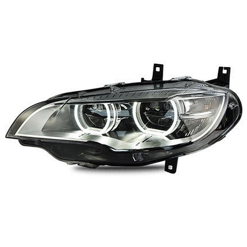 Headlight assembly modification old to new LED headlights angel eyes daytime running lights for 08-13 models  BMW x6
