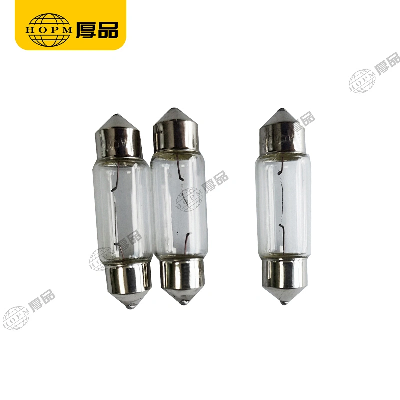 Double Tip Bulb Car Lamp Auto Light 11X36mm 12V 5W Copper base White Light 300 Hours Life For Car Reading Light