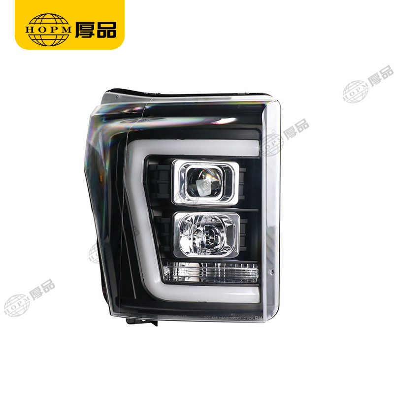 Headlight Assembly Tuning Light Modified Double Beam Light For F250 11-16 V2