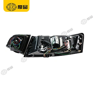 Taillight assembly Led lights Black background for 09-12 Audi A6L