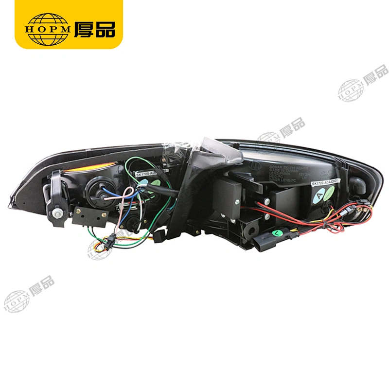 Taillight Assembly Led taillights Black background red light plate for 09-12 Audi A4L B8