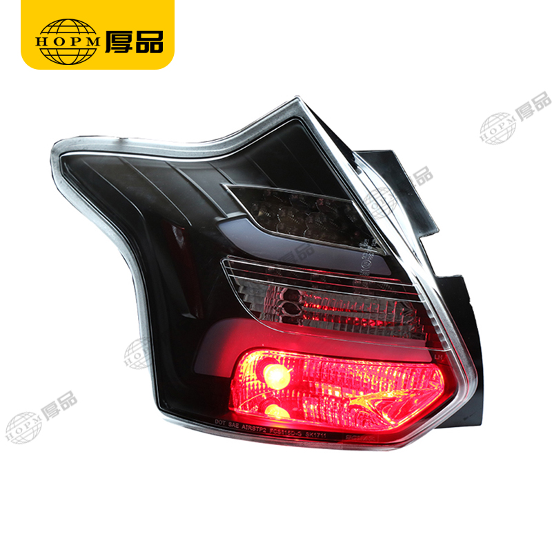 Taillight Assembly Tuning Light Modified LED Tail Light Hatchback Turn Signal Horse Racing Black Background For Fo-cus 12-14