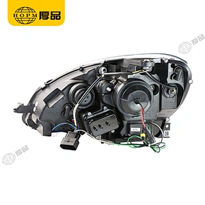 Headlight Assembly Dual-light headlight halogen version for 07-10 Mercedes-Benz C-Class W204