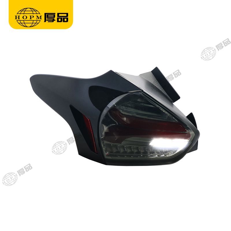 Taillight Assembly Tuning Light Modified LED Tail Light Turn Signal Horse Racing Blackened Red Light For Fo-cus 15-