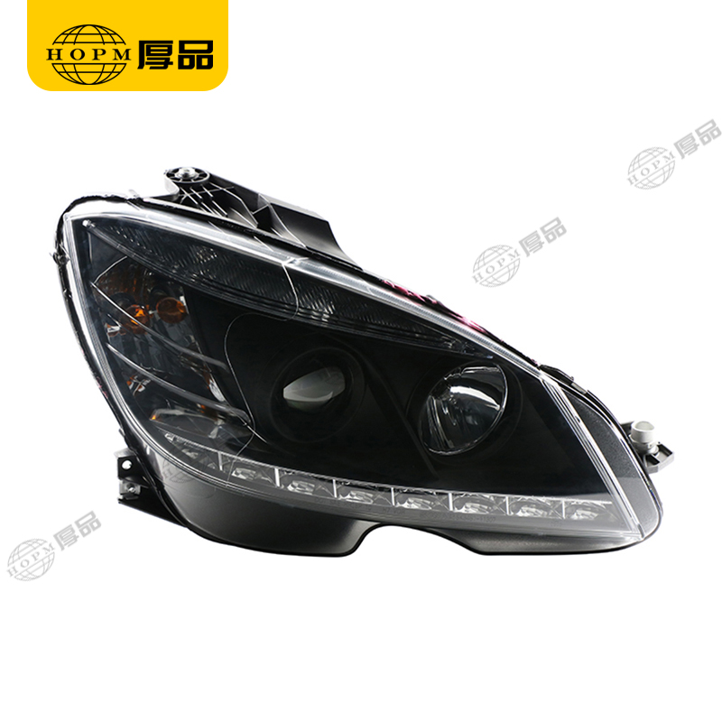 Headlight Assembly Dual-light headlight halogen version for 07-10 Mercedes-Benz C-Class W204