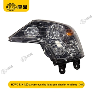HOWO T7H （LED daytime running light） Trailer And Truck Lamps  Front Combination Headlamp