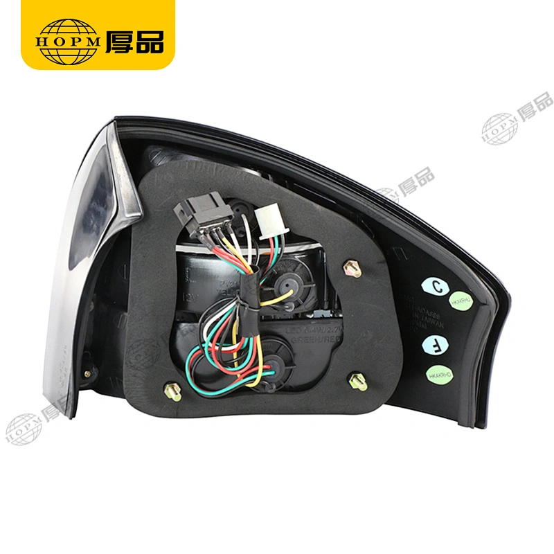 Taillight assembly Led lights Smoked-Black background for 01-04 Audi A6