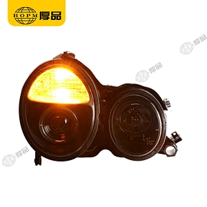 Headlight Assembly Tuning Light Modified Single Beam Light With Angel Eye For E Class W210 98-01