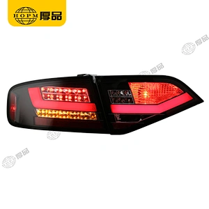 Taillight Assembly Led taillights Black background red light plate for 09-12 Audi A4L B8