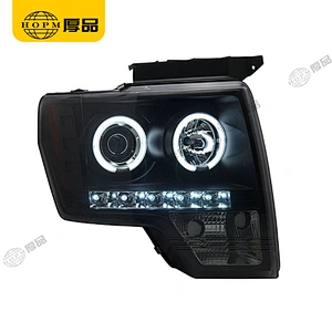 Headlight Assembly Tuning Light Modified Single Beam Light Angel Eye For Ra-ptor F150 08-12