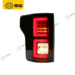 Taillight Assembly Led taillights Black background Yellow Turning light for 15-17 Ford Raptor F150