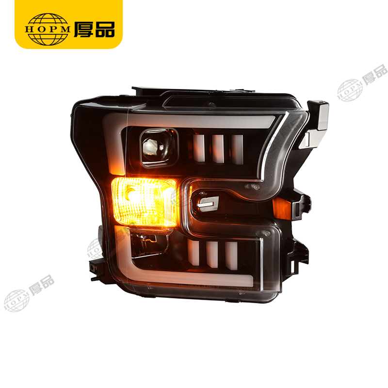 Headlight Assembly Tuning Light Modified Two-tone Light Original Car Halogen Version For Ra-ptor F150 15-17 V1