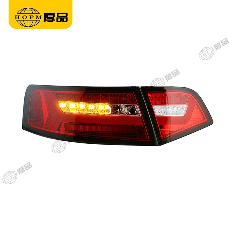 Taillight assembly Led lights Red background for 09-12 Audi A6L