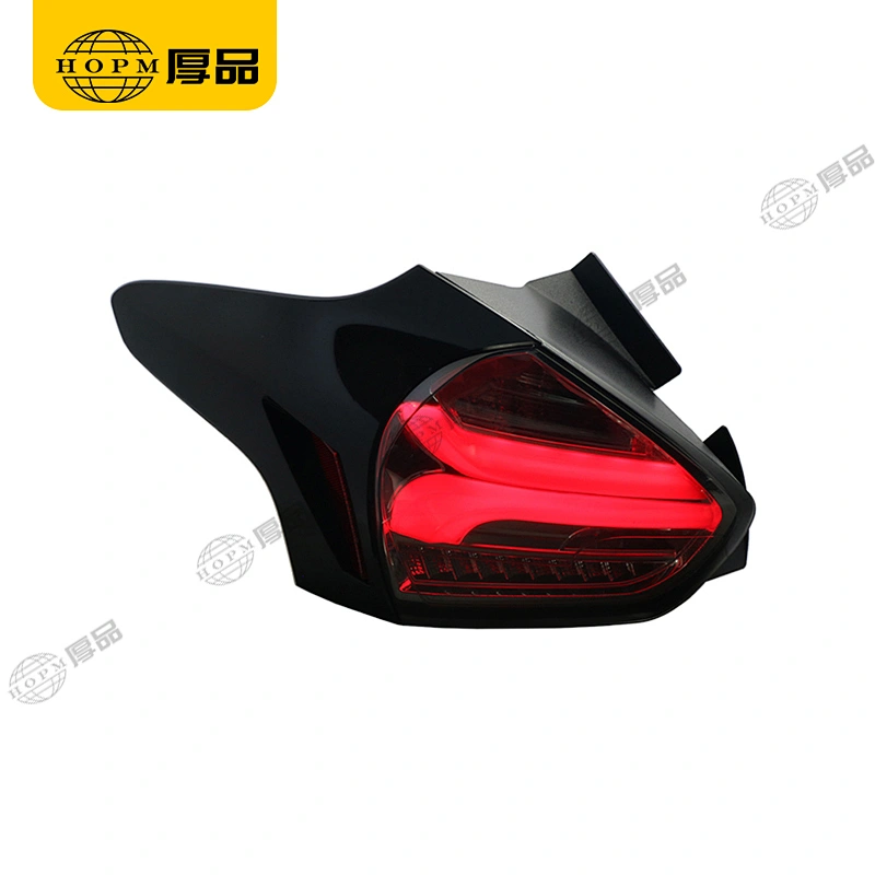 Taillight Assembly Tuning Light Modified LED Tail Light Turn Signal Horse Racing Blackened Red Light For Fo-cus 15-