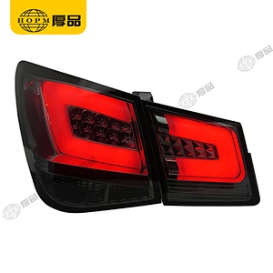 Taillight Assembly Led taillights Smoked-Black background for 09-14 Chevrolet Cruze