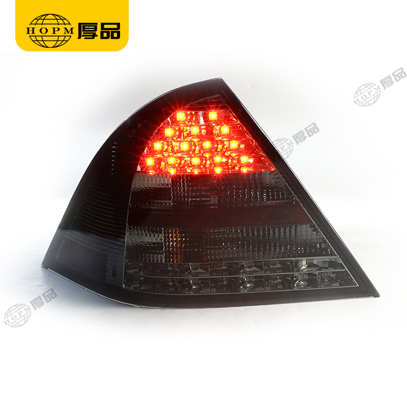 Taillight Assembly Tuning Light Modified LED Tail Light Blackened For C Class W203 01-04