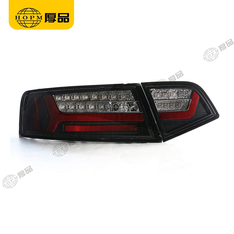 Taillight assembly Led lights Black background for 09-12 Audi A6L