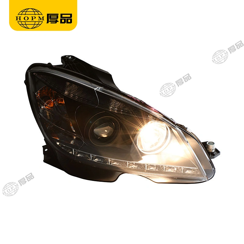 Headlight Assembly Dual-light headlight halogen version for 07-10 Mercedes-Benz C-Class W204