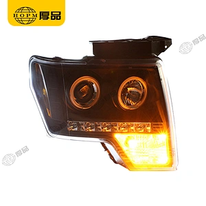 Headlight Assembly Tuning Light Modified Single Beam Light Angel Eye For Ra-ptor F150 08-12
