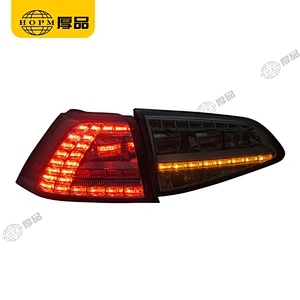 Taillight Assembly Led taillights Smoked-Black background for 2012 Volkswagen Golf 7