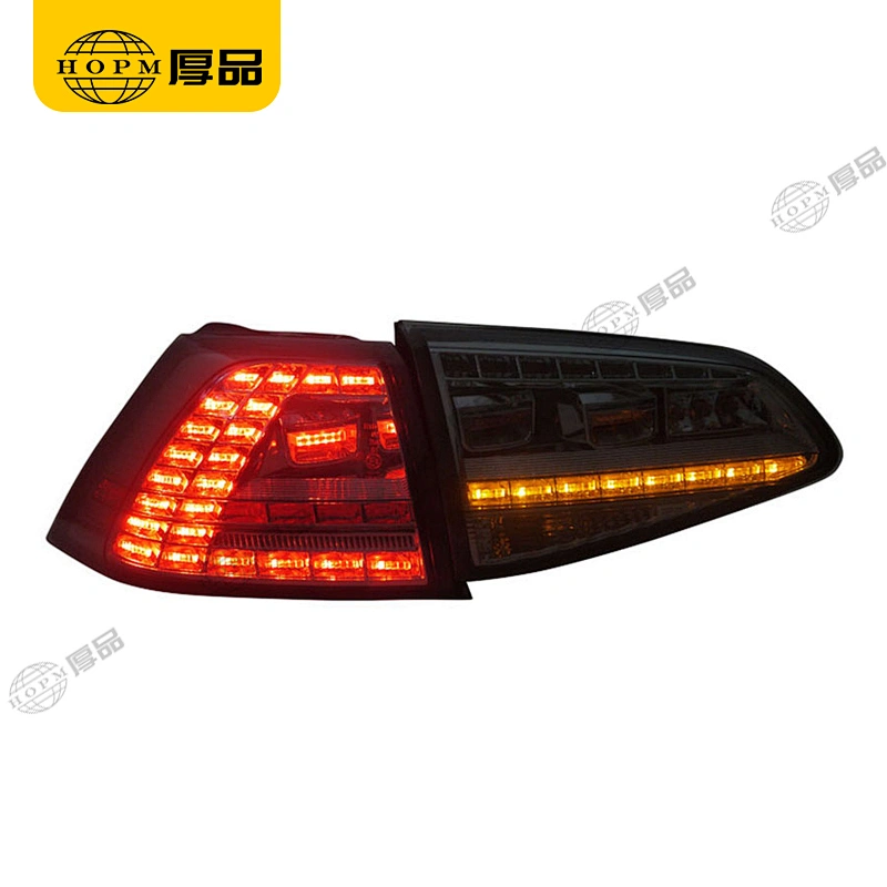 Taillight Assembly Led taillights Smoked-Black background for 2012 Volkswagen Golf 7