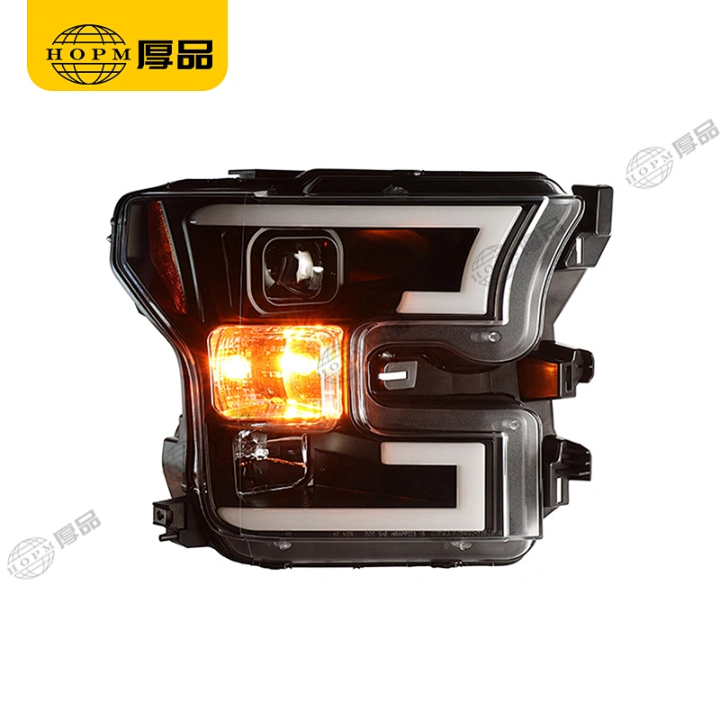 Headlight Assembly Tuning Light Modified Double Beam Light Original Car Halogen Version For Ra-ptor F150 15- V2
