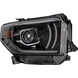 Headlamp Assembly Daytime Running Light Double Light Lens Modified Xenon For Toyota Tundra 2014-2018