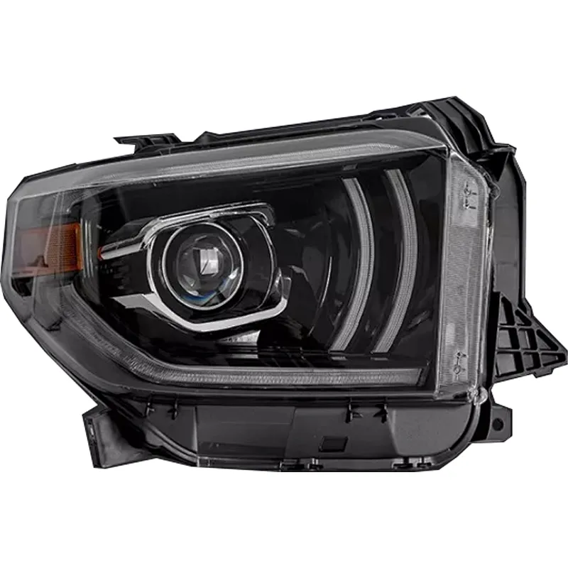 Headlamp Assembly Daytime Running Light Double Light Lens Modified Xenon For Toyota Tundra 2014-2018