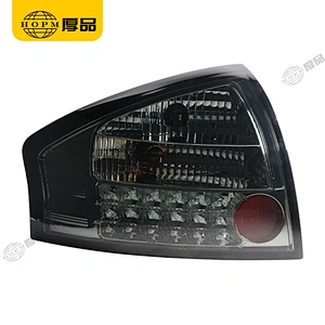 Taillight assembly Led lights Smoked-Black background for 01-04 Audi A6