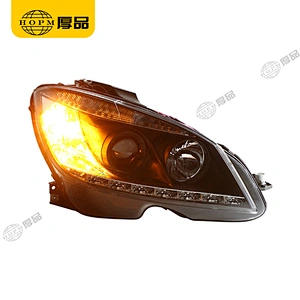 Headlight Assembly Dual-light headlight halogen version for 07-10 Mercedes-Benz C-Class W204