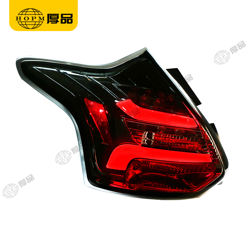 Taillight Assembly Tuning Light Modified LED Tail Light Hatchback Turn Signal Horse Racing Blackened Background For Fo-cus 12-14