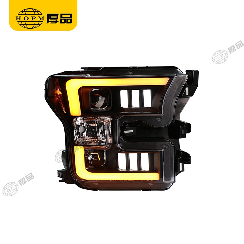 Headlight Assembly Tuning Light Modified Two-tone Light Original Car Halogen Version For Ra-ptor F150 15-17 V1