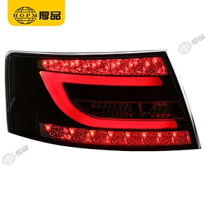 Taillight assembly Led lights Black background for 05-08 Audi A6L