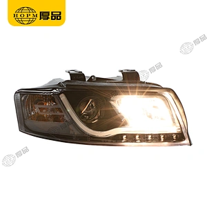 Headlight Assembly Single light Headlight Fiber Type for 01-04 Audi A4 B6