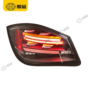 Taillight Assembly Tuning Light Modified LED Tail Light Transparent Black Background Turn Signal Horse Racing For 987.2 09-12