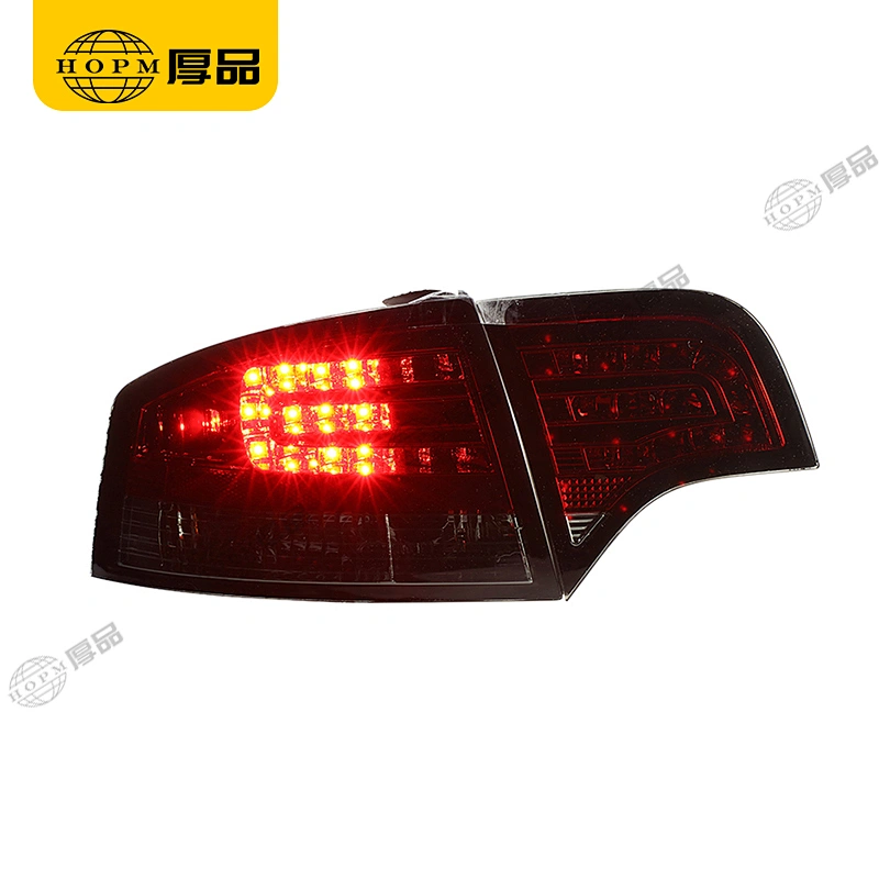 Taillight assembly Led lights Red background Smoked-Black light for 05-08 Audi A4B7