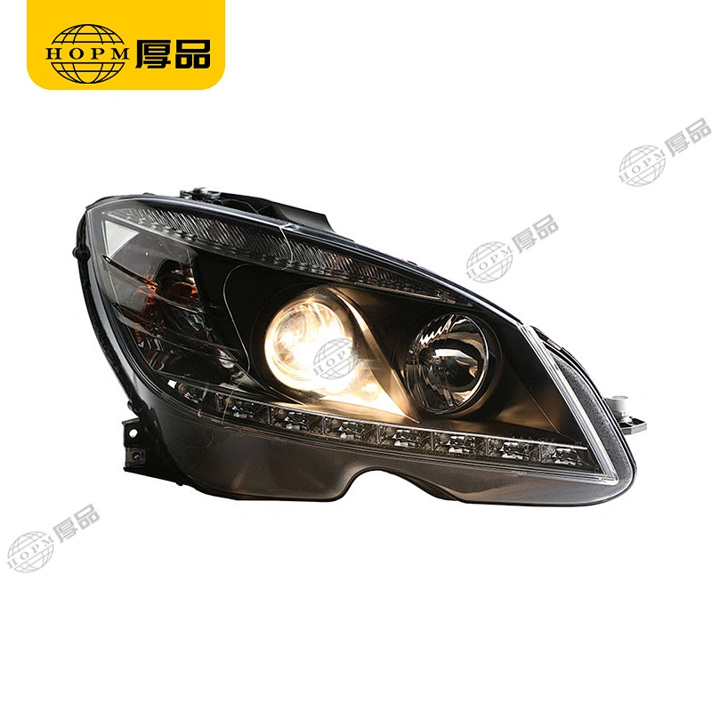 Headlight Assembly Tuning Light Modified Double Beam Light Original Car Halogen Version For C Class W204 07-10