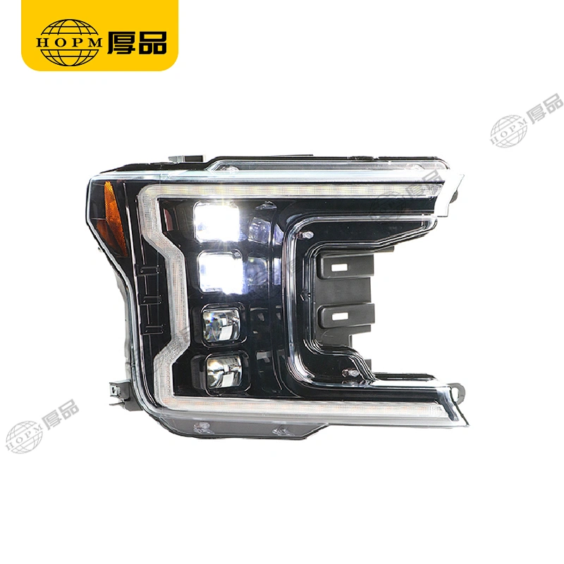 Headlight Assembly Tuning Light Modified Light Full LED 4 Lens Version U.S.Regulations Bulb Chinese HID For Ra-ptor F150 18-