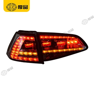 Taillight Assembly Led taillights Smoked-Black background for 2012 Volkswagen Golf 7