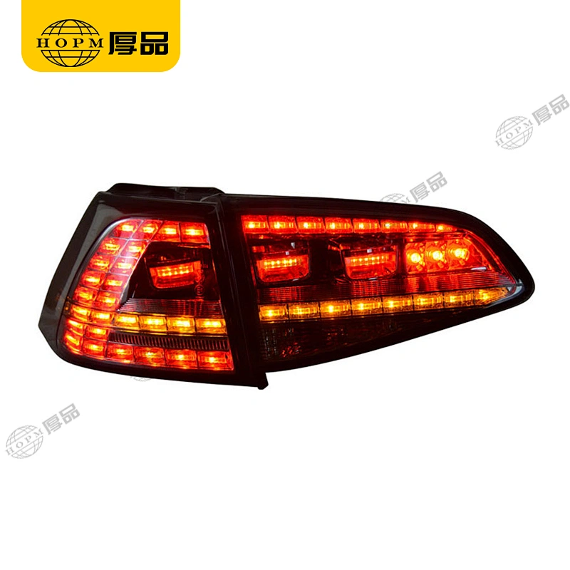 Taillight Assembly Led taillights Smoked-Black background for 2012 Volkswagen Golf 7