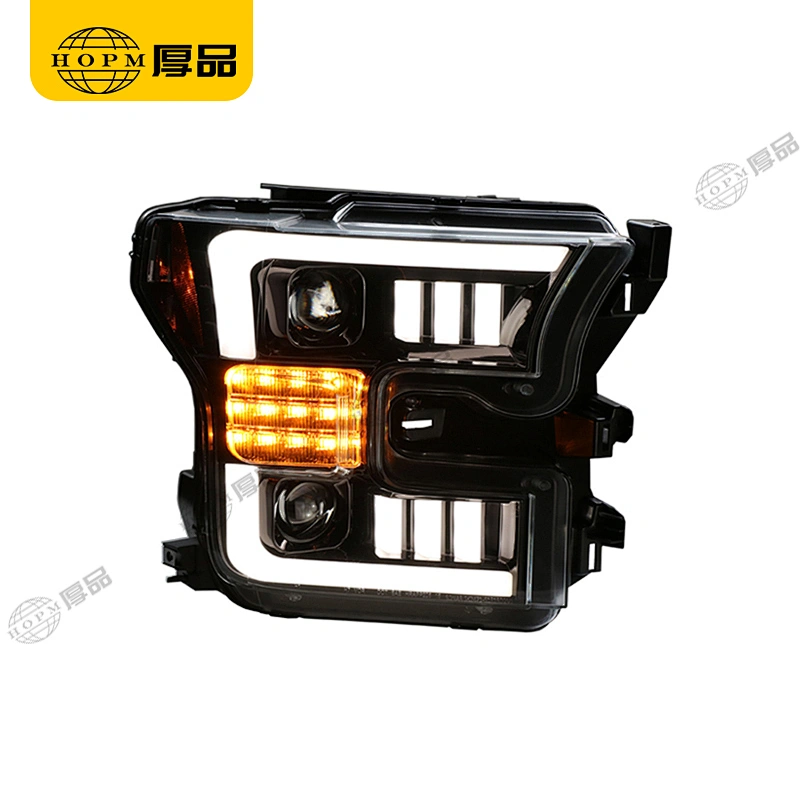 Headlight Assembly Tuning Light Modified LED Light Horse Racing Original Car LED Version For Ra-ptor F150 15-17