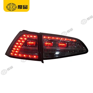 Taillight Assembly Led taillights Smoked-Black background for 2012 Volkswagen Golf 7